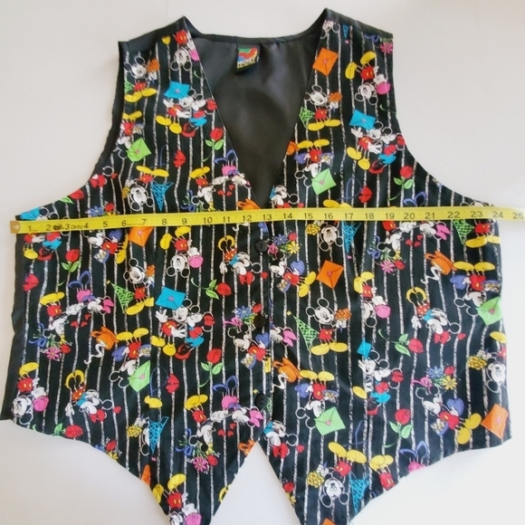 1371 * Mickey Unlimited Land'n Sea Mickey Mouse Print Vest No Size - Picture 7 of 8